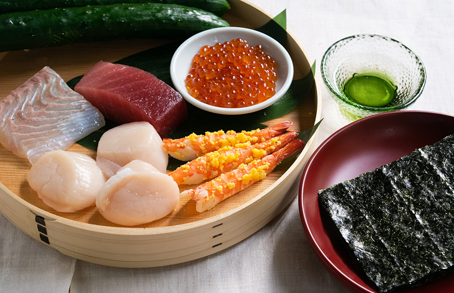 手巻き寿司セット｜気仙沼から無添加手作りお惣菜・海鮮をお取り寄せなら斉吉